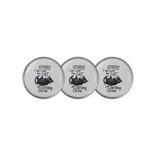 Sorry I’m Late – Cat Rules! Golf Ball Marker