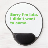 Sorry I’m late. I didn’t want to come