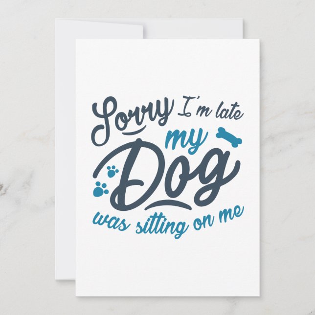 Sorry I’m Late Thank You Card (Front)