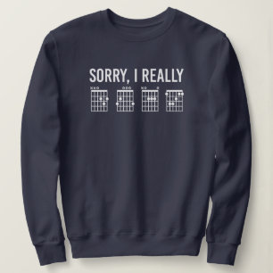 Sorry, I Really DGAF Guitar Chords Funny Sweatshirt