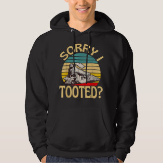 Sorry I Tooted Railway Train Lover Locomotive Fun Hoodie