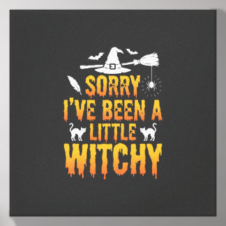 Sorry I’ve Been A Little Witchy Halloween Canvas Photo Tile