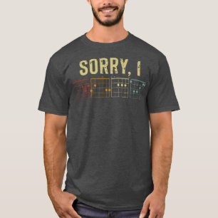Sorry Idgaf Hidden Message Guitar Chords For Men A T-Shirt