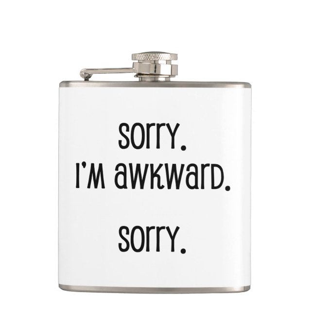 Sorry I'm Awkward Flask (Front)