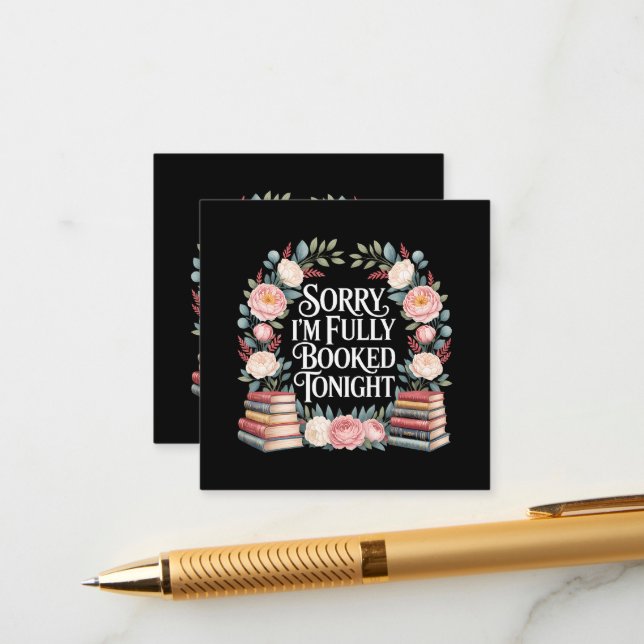 Sorry I'M Fully Booked Tonight  Enclosure Card (Front/Back In Situ)