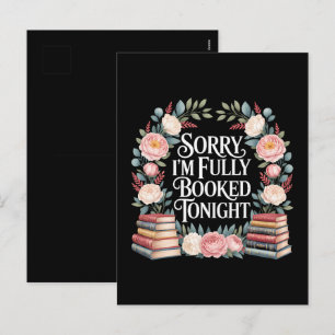 Sorry I'M Fully Booked Tonight Holiday Postcard