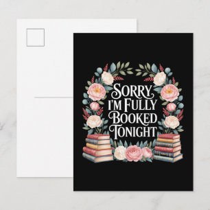 Sorry I'M Fully Booked Tonight  Invitation Postcard