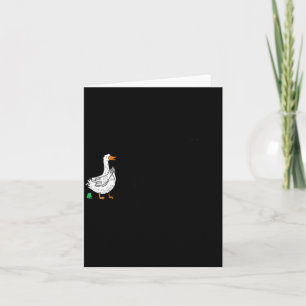 Sorry I'm Late Funny Goose Christian Bible Verse F Card