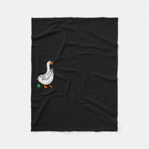 Sorry Im Late Funny Goose Christian Bible Verse Fa Fleece Blanket