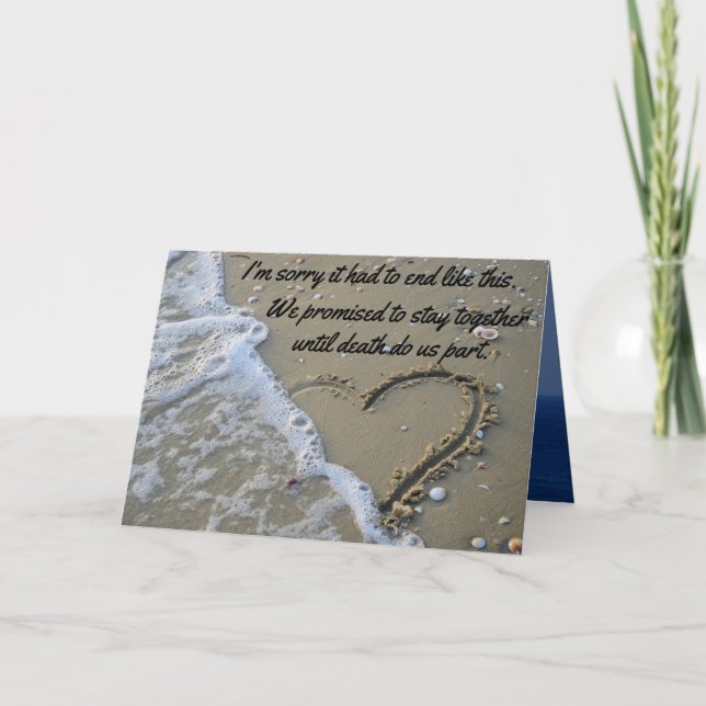 Sorry It Had To End Like This Funny Insult  Card 2 (Front)