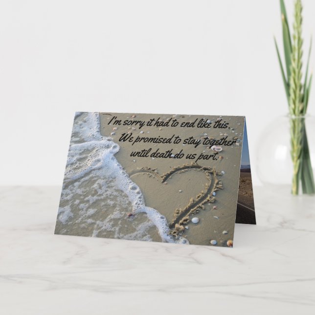 Sorry It Had To End Like This Funny Put-Down Bye 2 Card (Front)