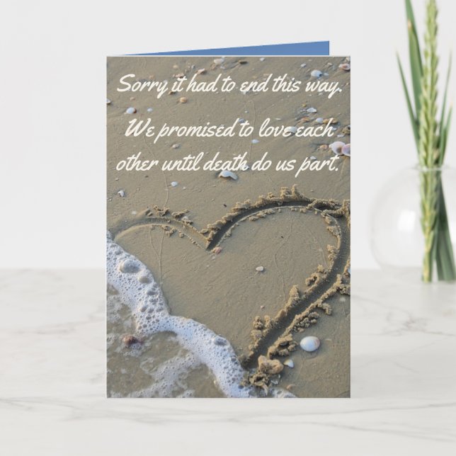 Sorry It Had To End This Way Funny Breakup Card (Front)