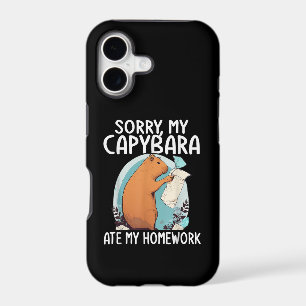 Sorry My Capybara Ate My Homework Funny iPhone 17 Case
