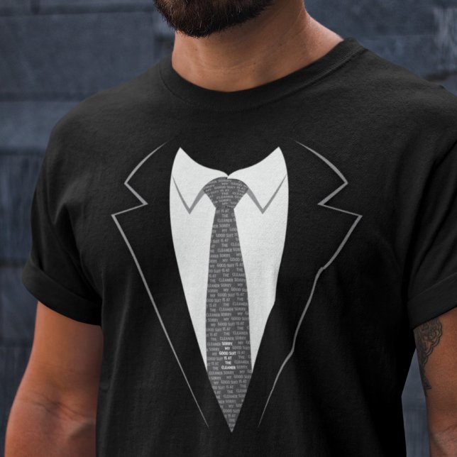 Sorry, My Good Suit Is At The Cleaner Fake T-shirt (Creator Uploaded)