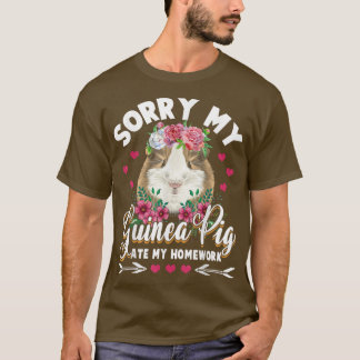 Sorry My Guinea Pig Ate My Homework Kids Student G T-Shirt