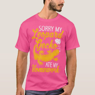 Sorry My Leopard Gecko Ate My Homework Lizard T-Shirt