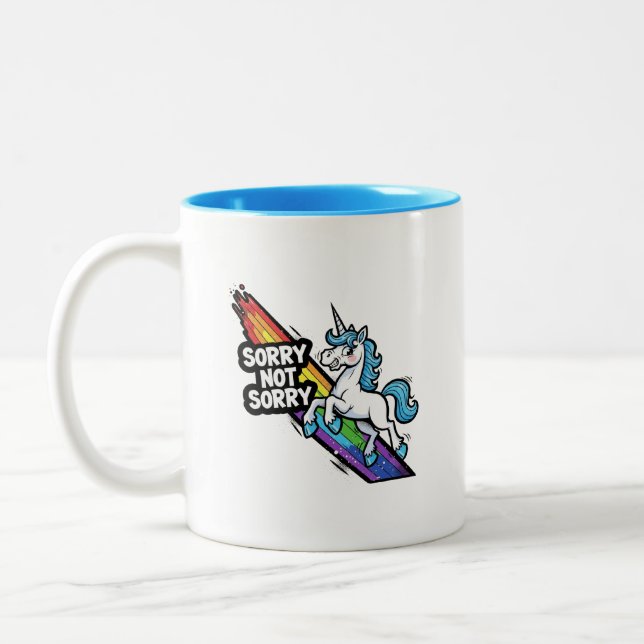 Sorry not Sorry Unicorn Coffee Mug (Left)