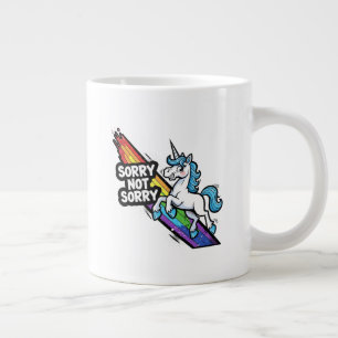 Sorry not Sorry Unicorn Jumbo Specialty Mug