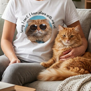 Sorry Plans With Cat Cats Mom Original Design T-Shirt