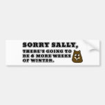 Sorry Sally, 6 more weeks of Winter Bumper Sticker