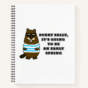 Sorry Sally, it's going to be an early Spring Notebook