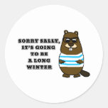 Sorry Sally, Long Winter Classic Round Sticker