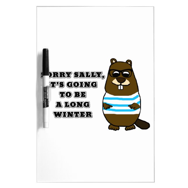 Sorry Sally, Long Winter Dry Erase Board (Front)