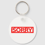 Sorry Stamp Keychain