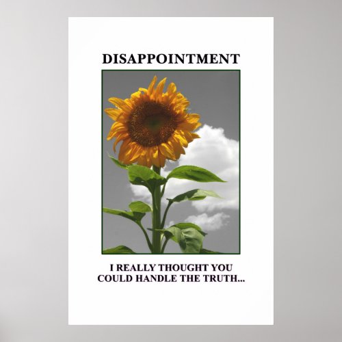 Sorry to disappoint you but you disappoint me XL Poster
