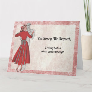 Sorry We Argued Card