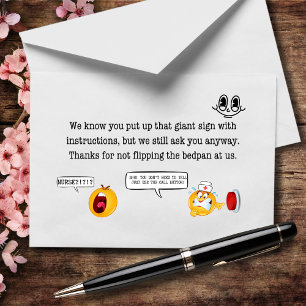  Sorry We Call You Instead of Reading the Sign Letterpress Thank You Card