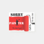 Sorry, We Missed You! Painter Post-it Notes at Zazzle