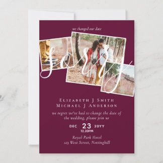 SORRY! Wedding Postponement Change of Date PHOTO