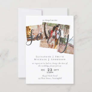 SORRY! Wedding Postponement Change of Date PHOTO