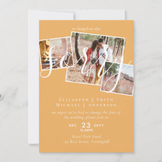 SORRY! Wedding Postponement Change of Date PHOTO