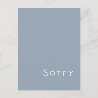 sorry white Postcard