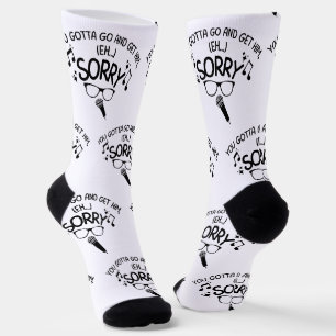 "Sorry" X-Factor Guy Lyrics Meme  Socks