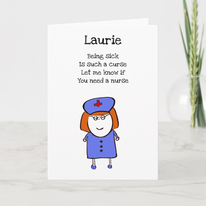 Sorry You’re Sick Customizable Get Well Soon Card | Zazzle.com