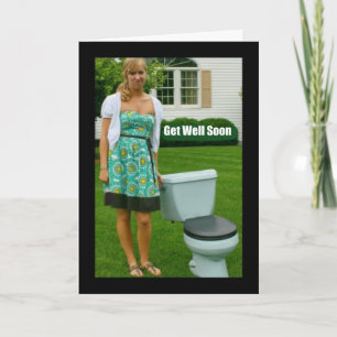 Sorry You're Feeling Crappy Get Well Card