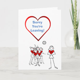 Sorry You're Leaving Netball Greeting Card