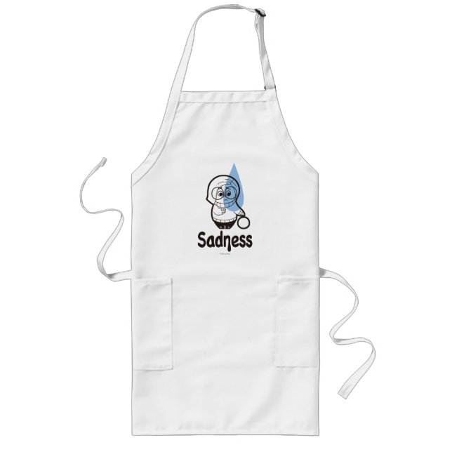 Sort of a Blue Day Long Apron (Front)