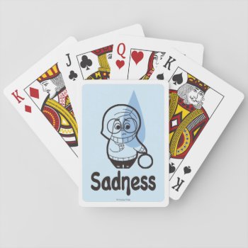 Sort Of A Blue Day Playing Cards by insideout at Zazzle