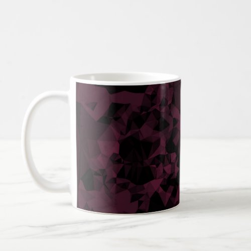 Sort pixels in purple dark pink and black label coffee mug