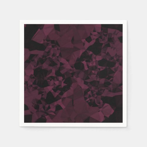 Sort pixels in purple dark pink and black ornamen napkins