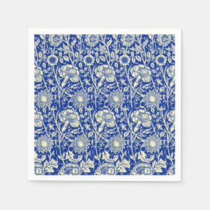 Sorta Blue Calico Paper Napkins