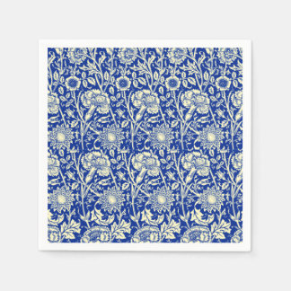 Sorta Blue Calico Paper Napkins