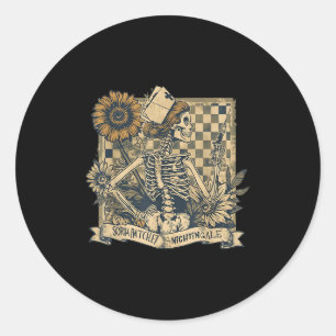 Sorta Ratchet Sorta Nightingale Skeleton Nurse Hal Classic Round Sticker