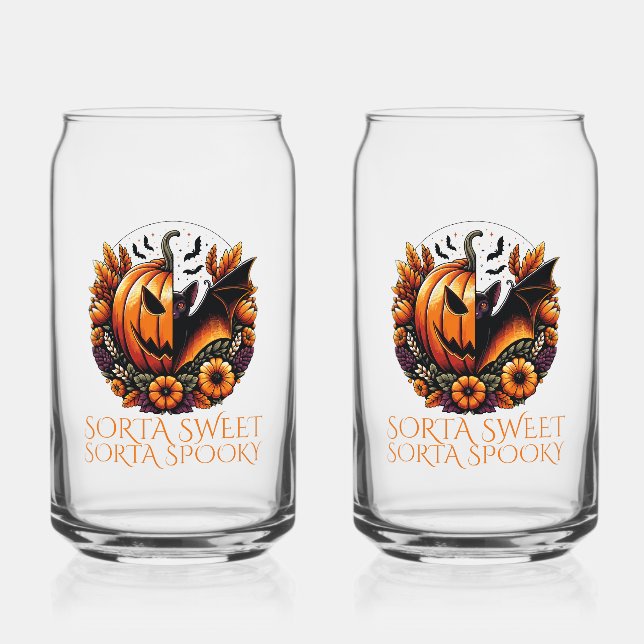 Sorta Sweet Sorta Spooky Can Glass (Front)