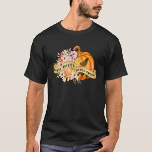 Sorta Sweet Sorta Spooky Flowers Jack O' Lantern H T-Shirt