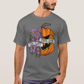 Sorta Sweet Sorta Spooky Funny Hallowen Pumpkin  T-Shirt